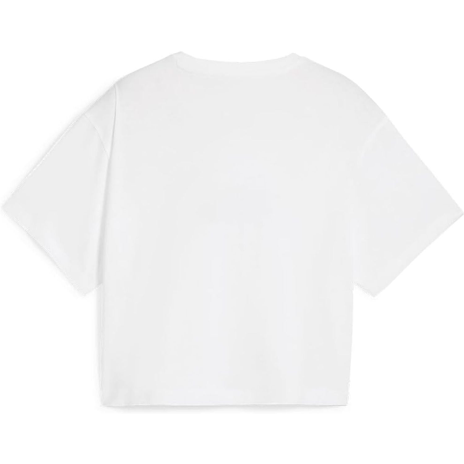 T-shirt PUMA Bambina GIRLS LOGO CROPPED TEE Bianco