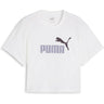 T-shirt PUMA Bambina GIRLS LOGO CROPPED TEE Bianco