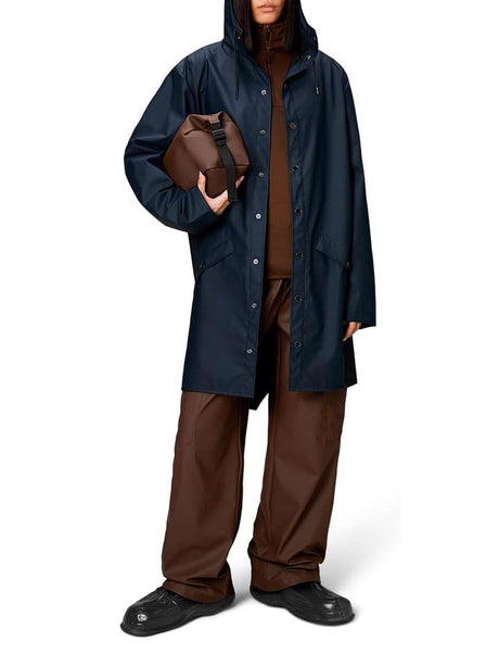 Impermeabile Rains Unisex Long Navy Rains  Angolo dello Sport