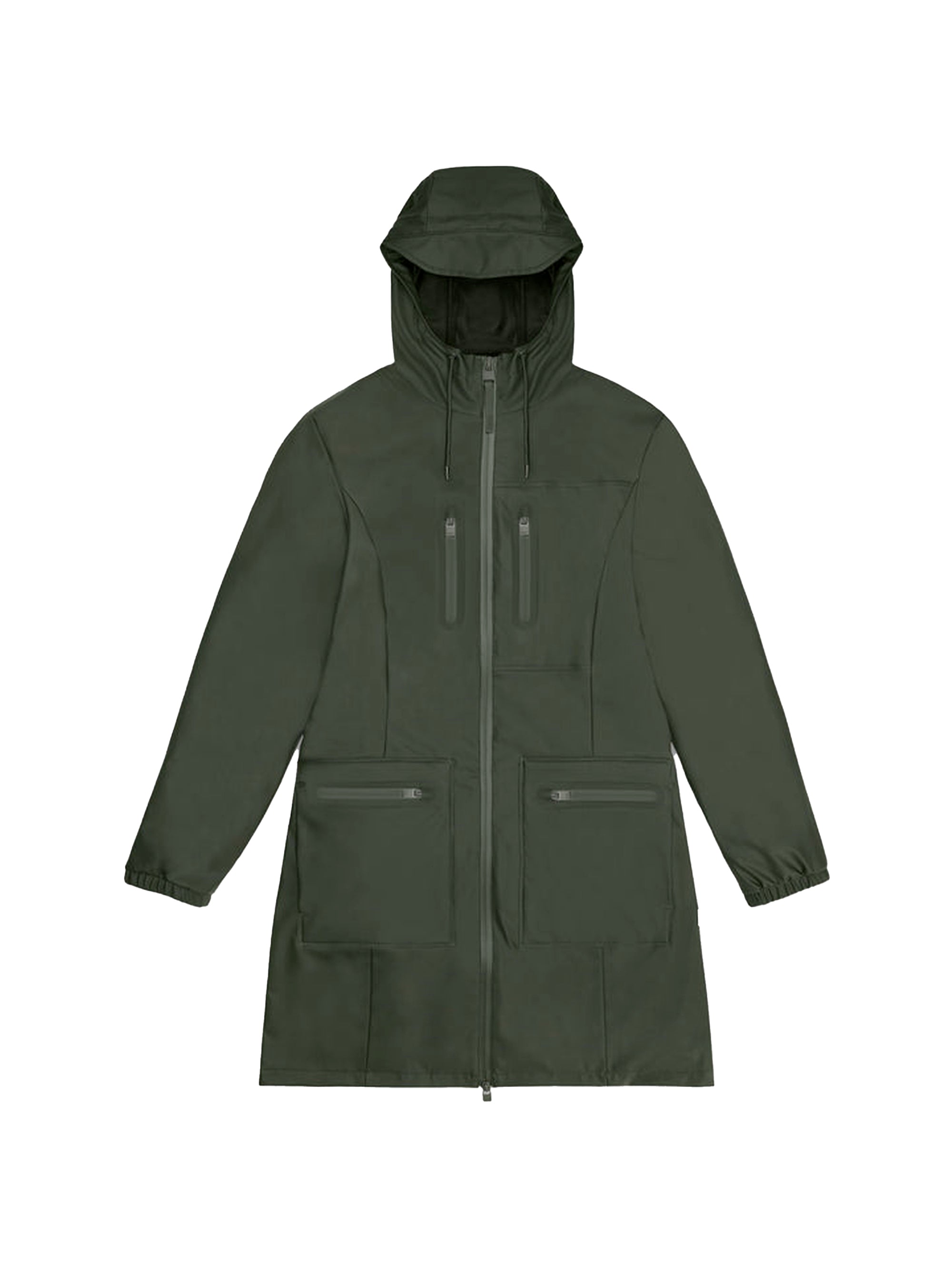 Impermeabile RAINS Unisex CARGO CURVE Verde