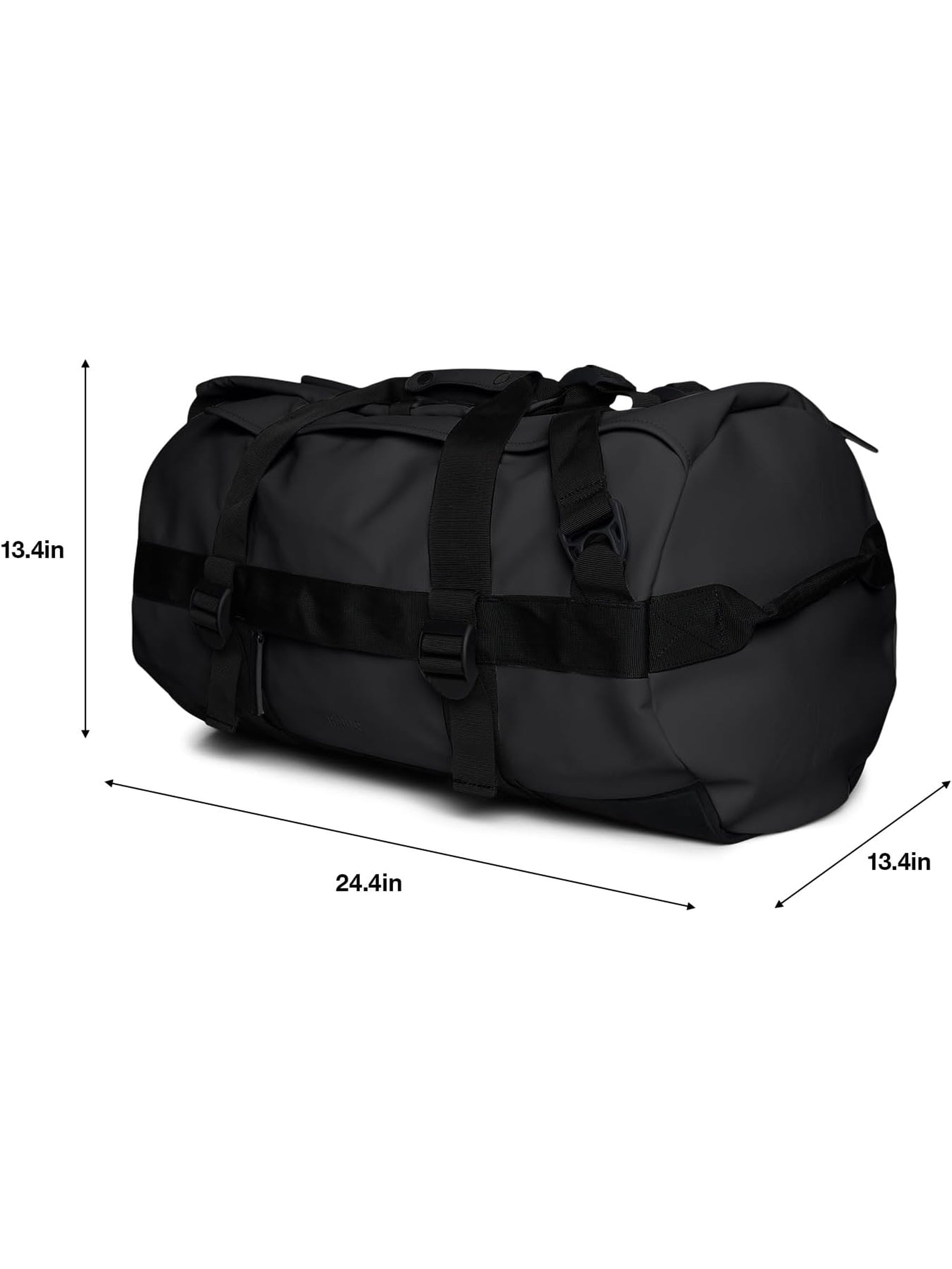 Zaino RAINS Unisex TEXEL DUFFEL Nero