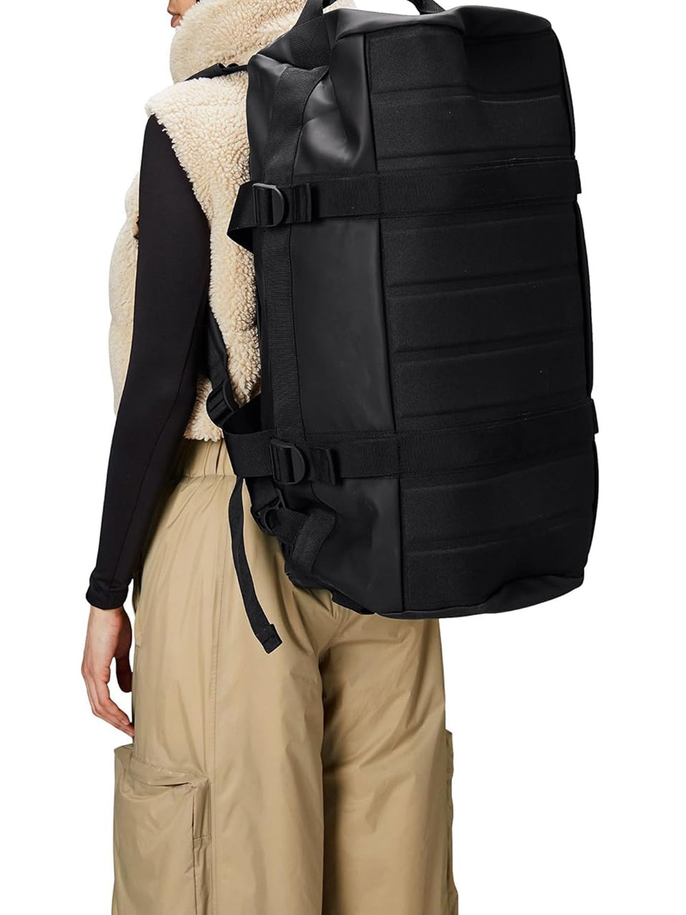 Zaino Rains Unisex Texel Duffel Nero Rains  Angolo dello Sport