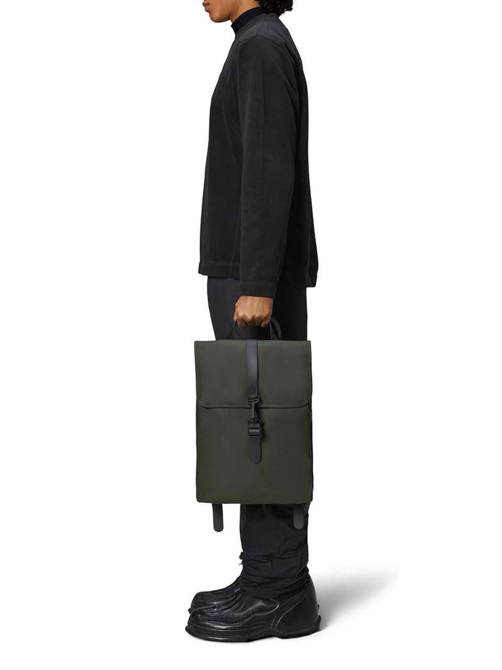 Zaino Rains Unisex Rucksack Verde Rains  Angolo dello Sport