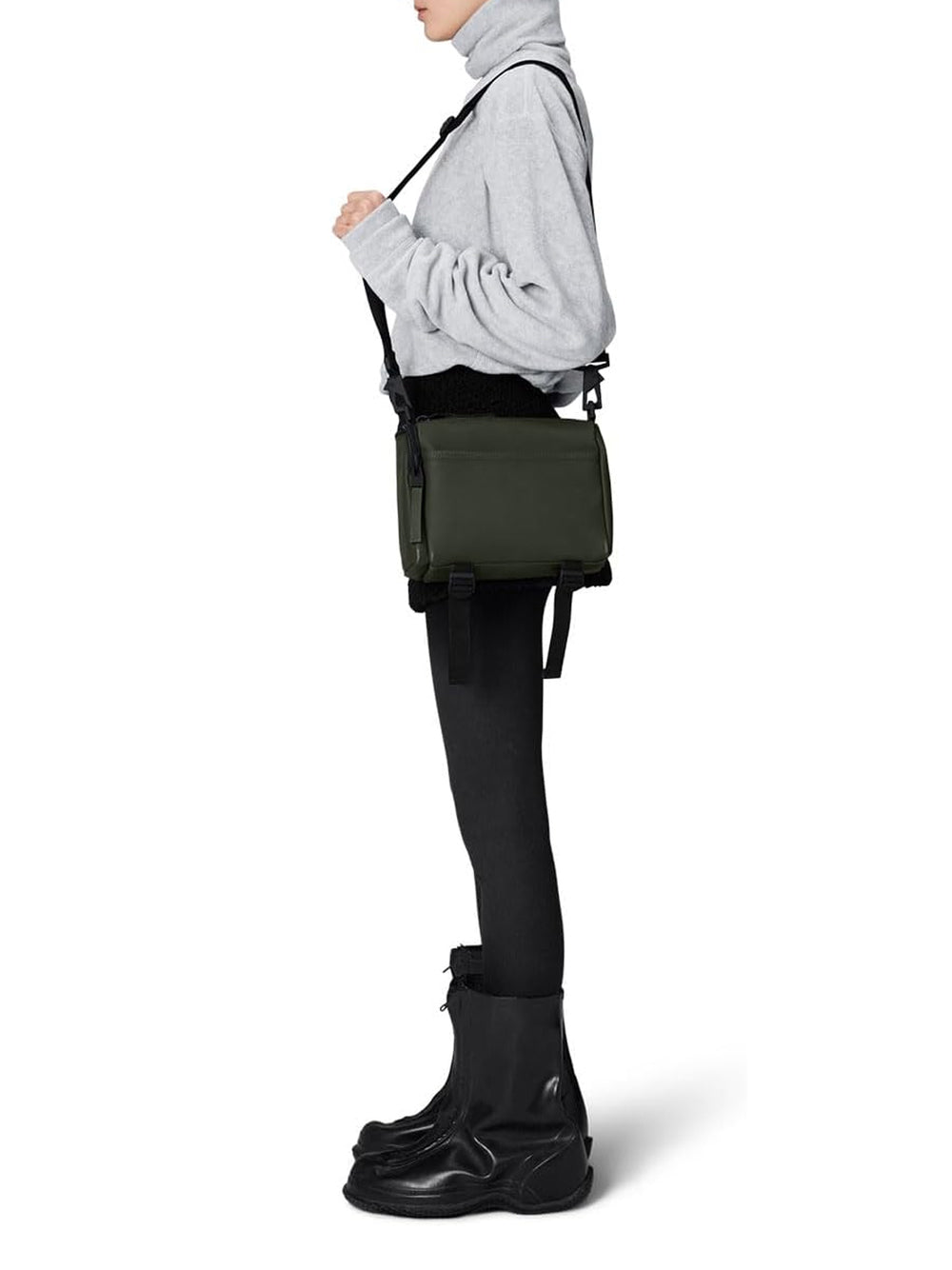 Borsa Rains Unisex Texel Crossbo Verde Rains  Angolo dello Sport