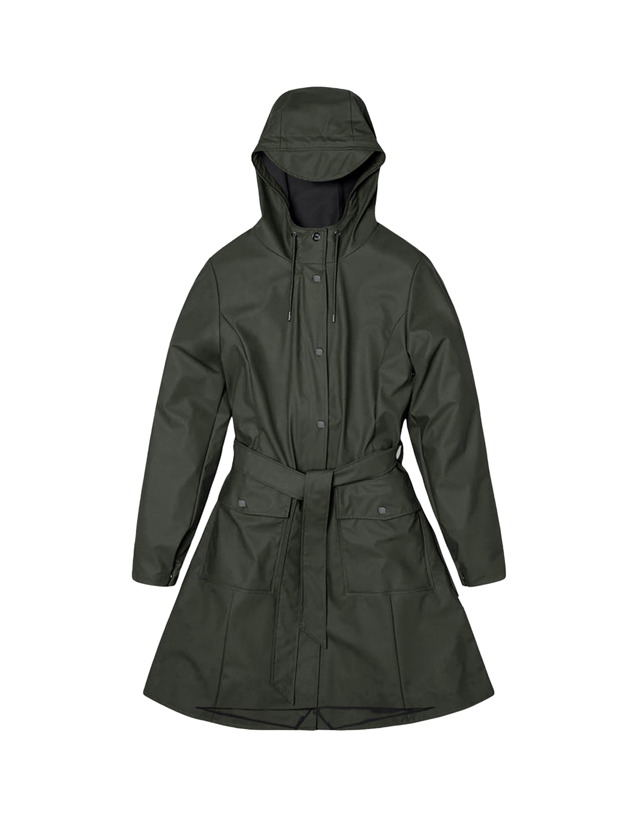 Impermeabile RAINS Donna CURVE Verde