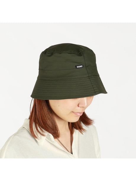 Cappello Rains Unisex Bucket Nero Rains  Angolo dello Sport