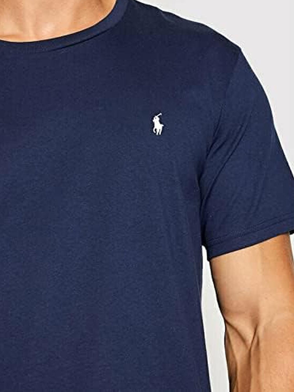 T-Shirt Ralph Lauren Uomo Ss Crew Sleep Top Navy Ralph Lauren  Angolo dello Sport