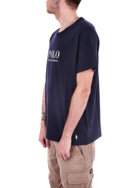 T-Shirt Ralph Lauren Uomo Ss Crew Sleep Top Navy Ralph Lauren  Angolo dello Sport