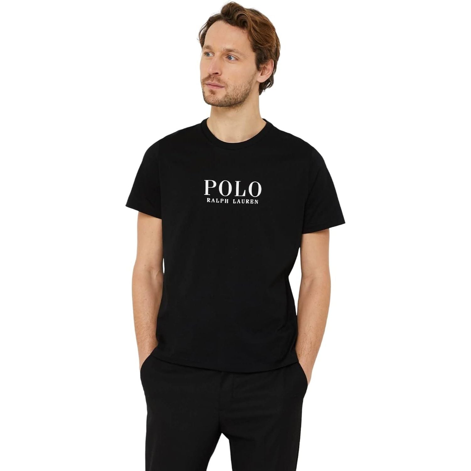 T-shirt RALPH LAUREN Uomo ss crew sleep top Nero