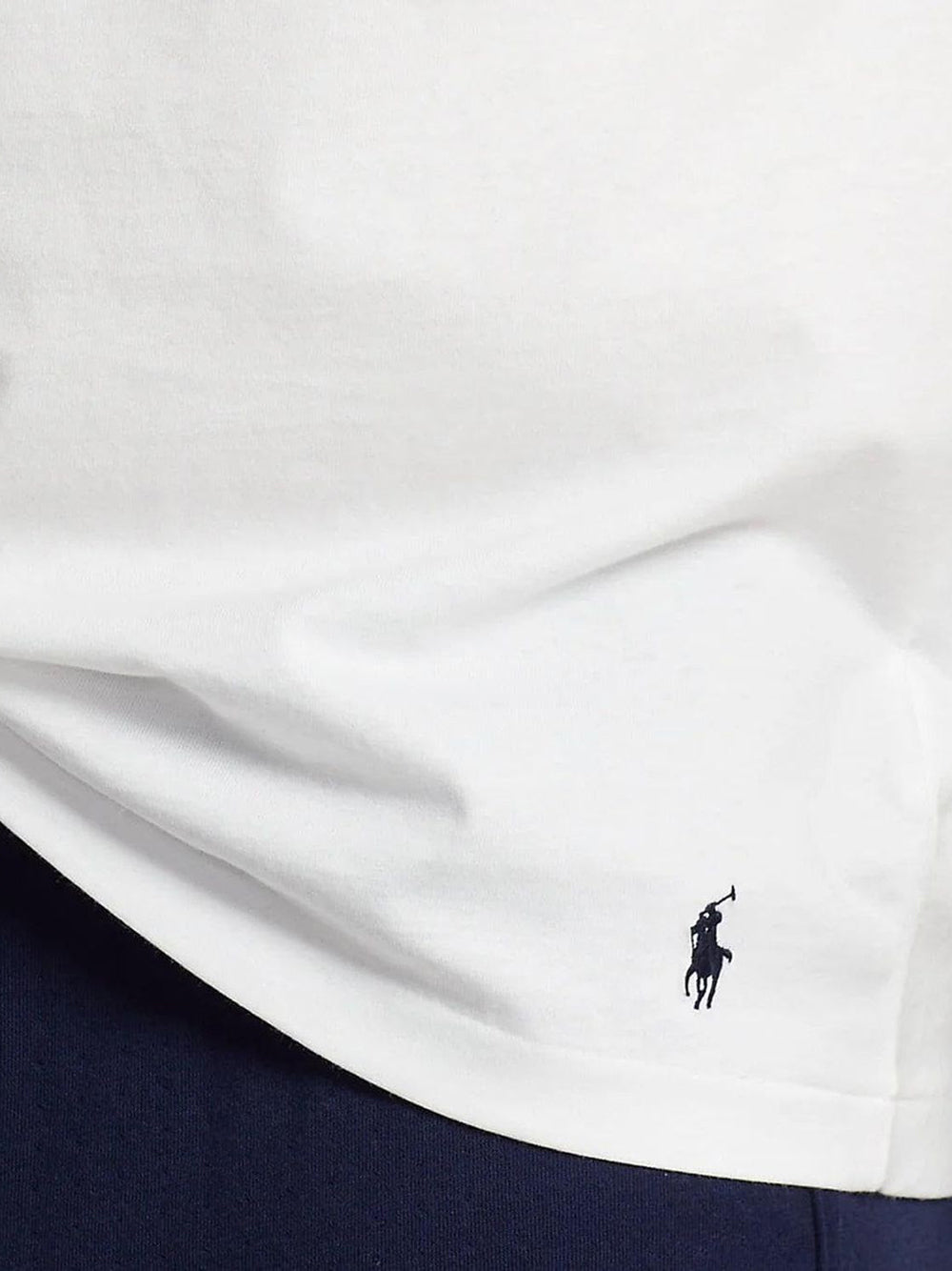 T-Shirt Ralph Lauren Uomo Ss Crew Sleep Top Bianco Ralph Lauren  Angolo dello Sport