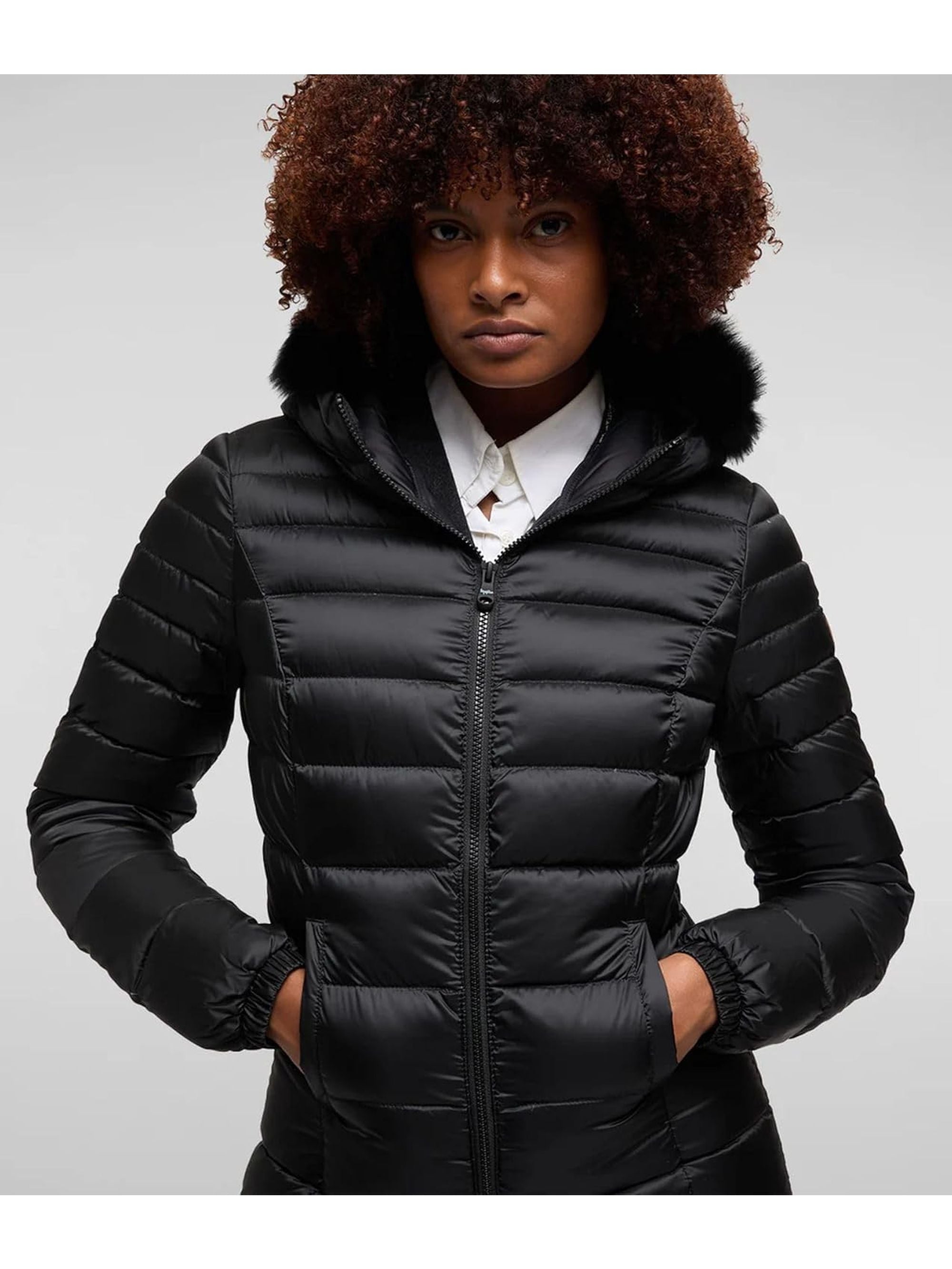 Giubbotto REFRIGIWEAR Donna LONG MEAD FUR Nero