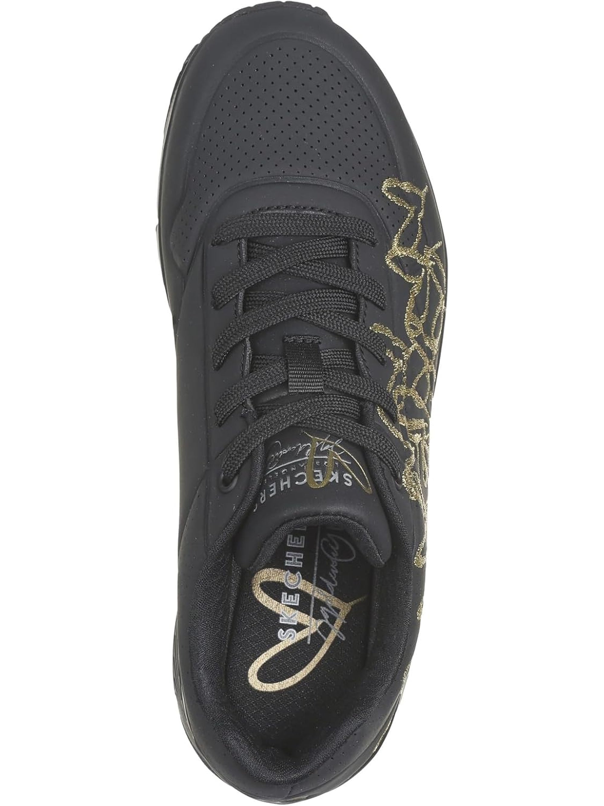 Sneakers SKECHERS Donna uno golden heart Nero