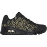 Sneakers SKECHERS Donna uno golden heart Nero