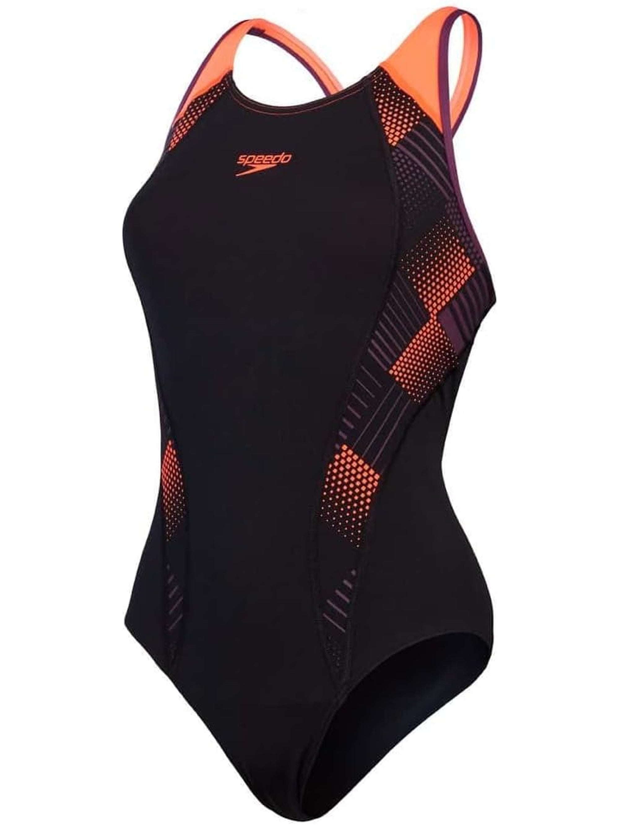 Costume SPEEDO Donna placement laneback Nero