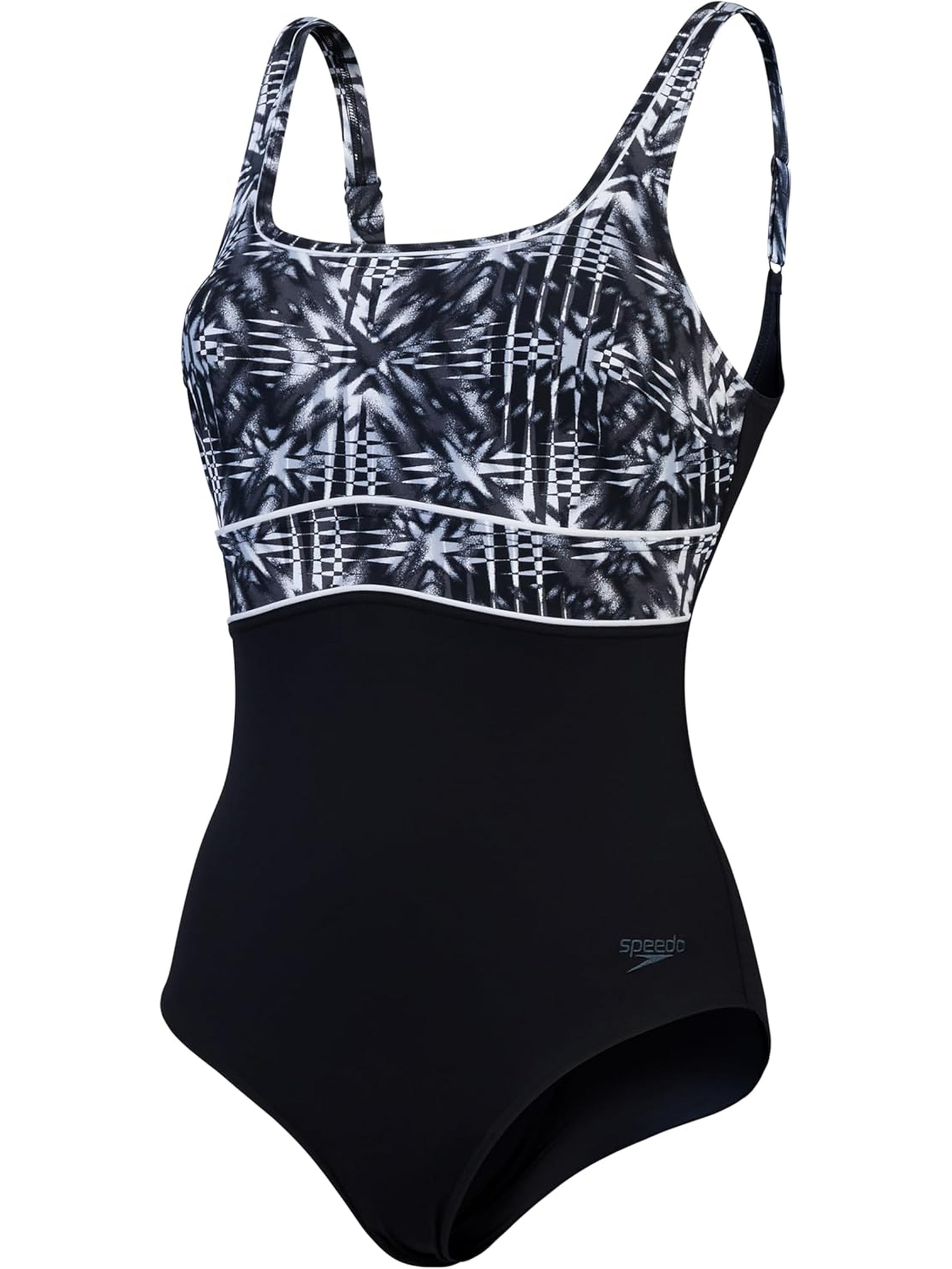 Costume SPEEDO Donna shaping contoureclipse printed swim Grigio