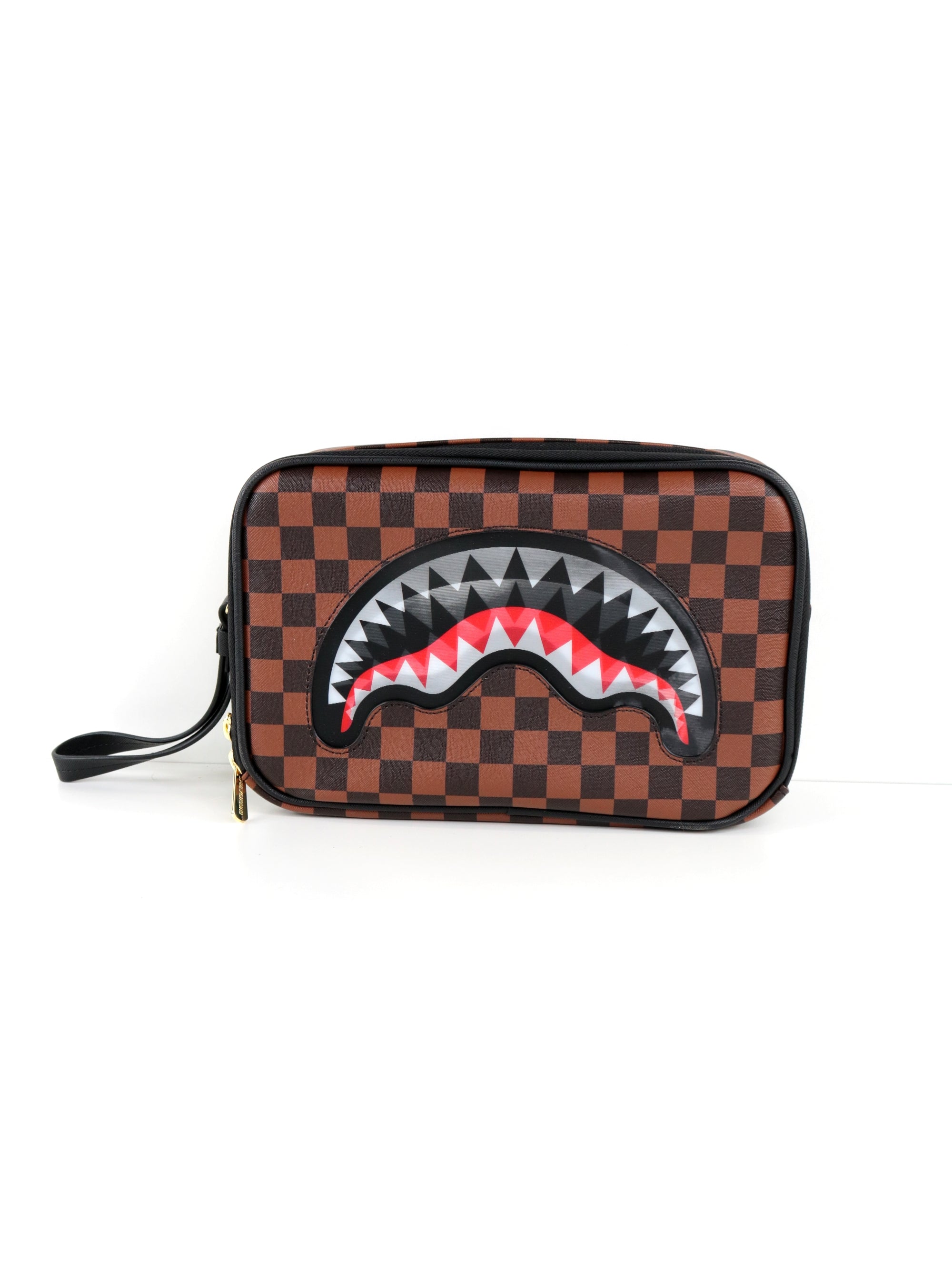 Pochette SPRAYGROUND Unisex sip lenticular chomp toiletry brick Marrone