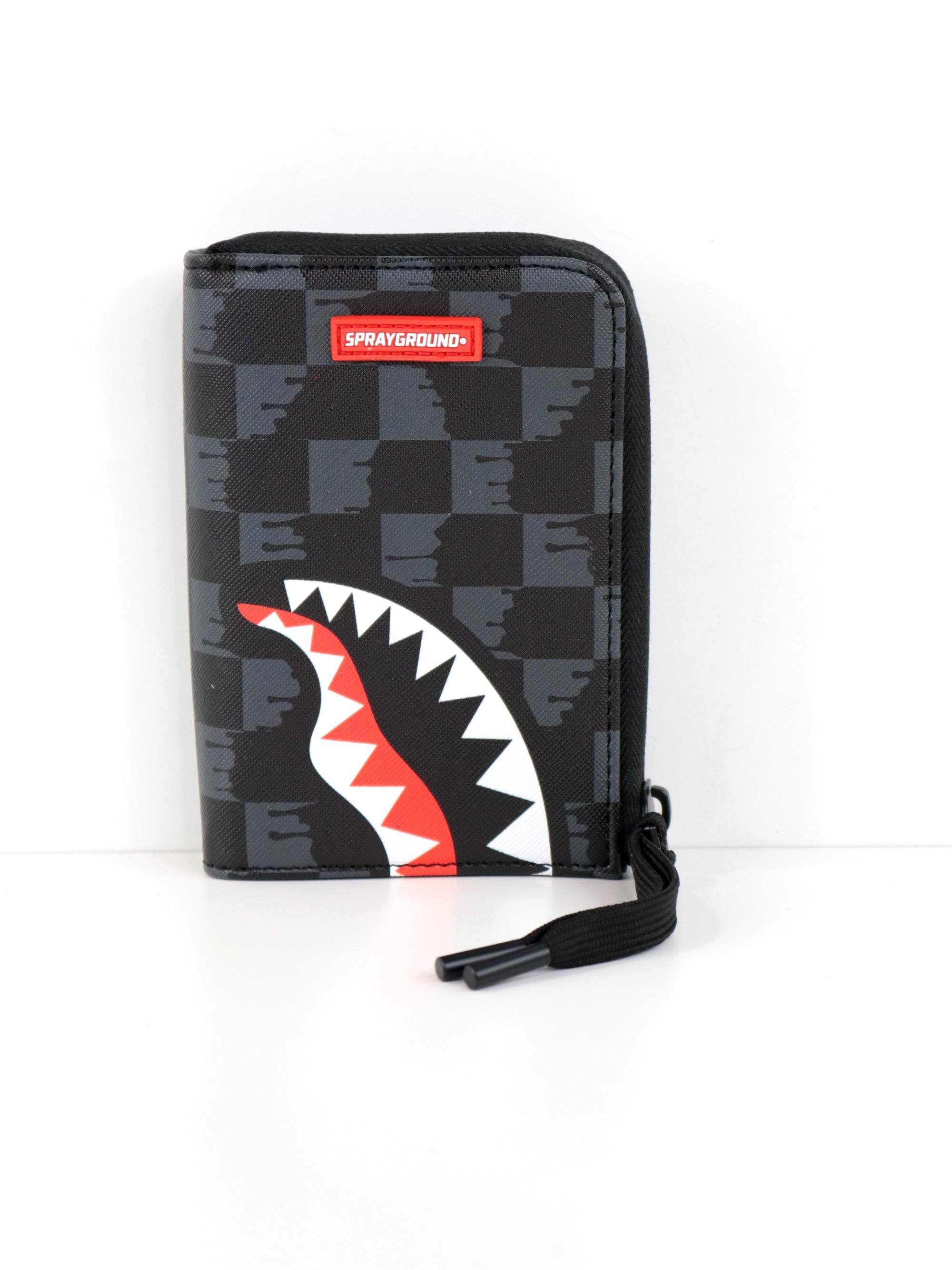 Pochette SPRAYGROUND Unisex drip check shark wallet Nero