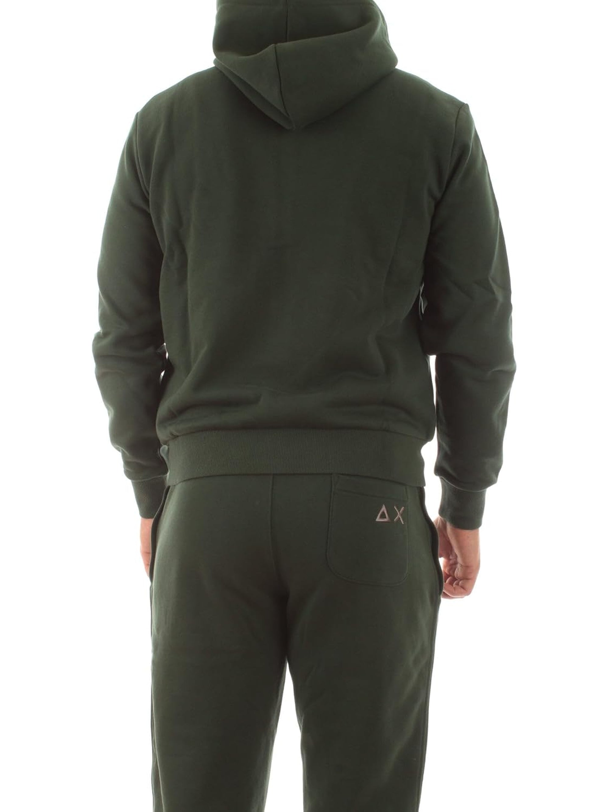 Felpa SUN 68 Uomo ZIP COTTON Verde