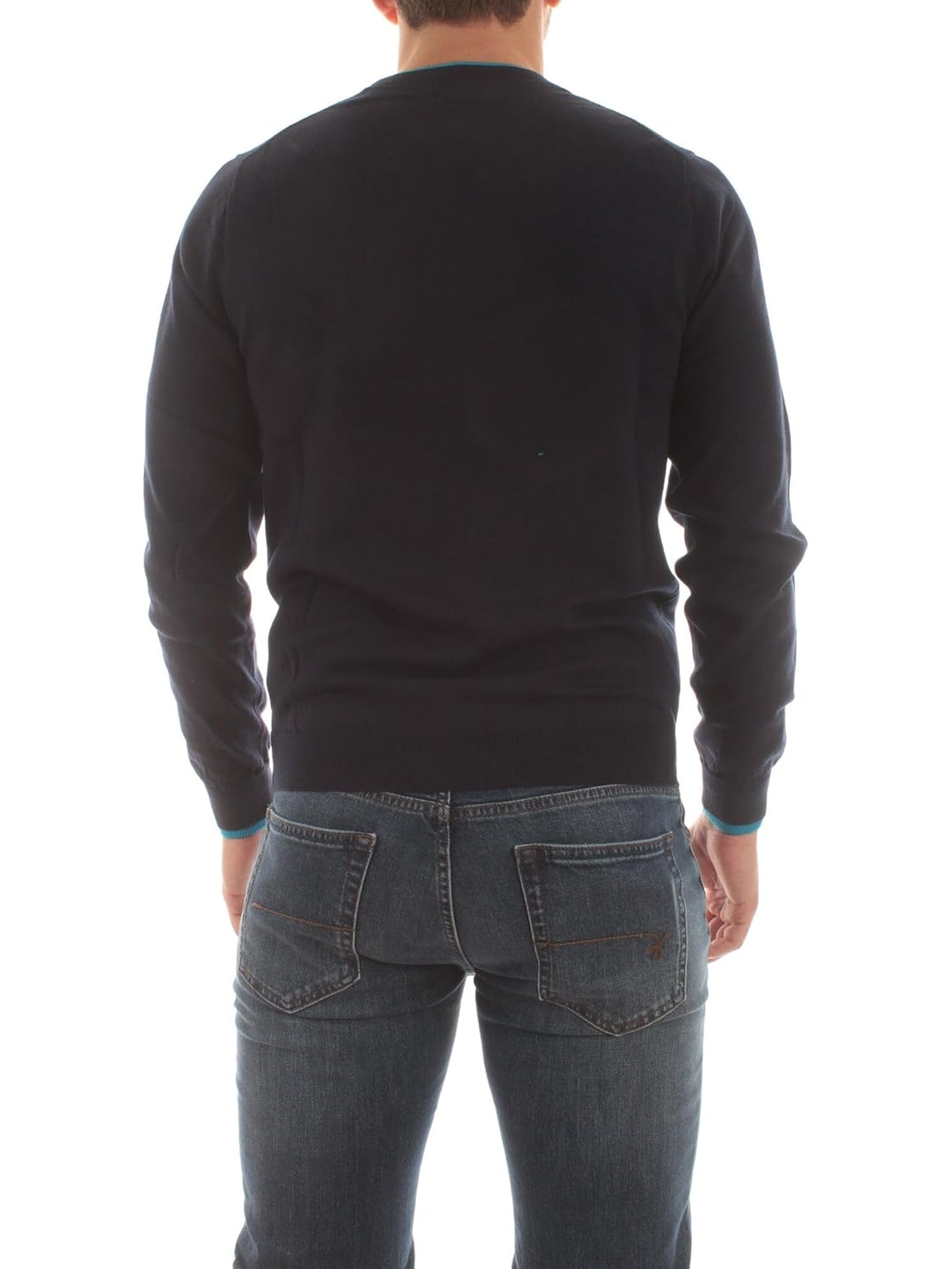 Pullover SUN 68 Uomo DOUBLE RIB Blu