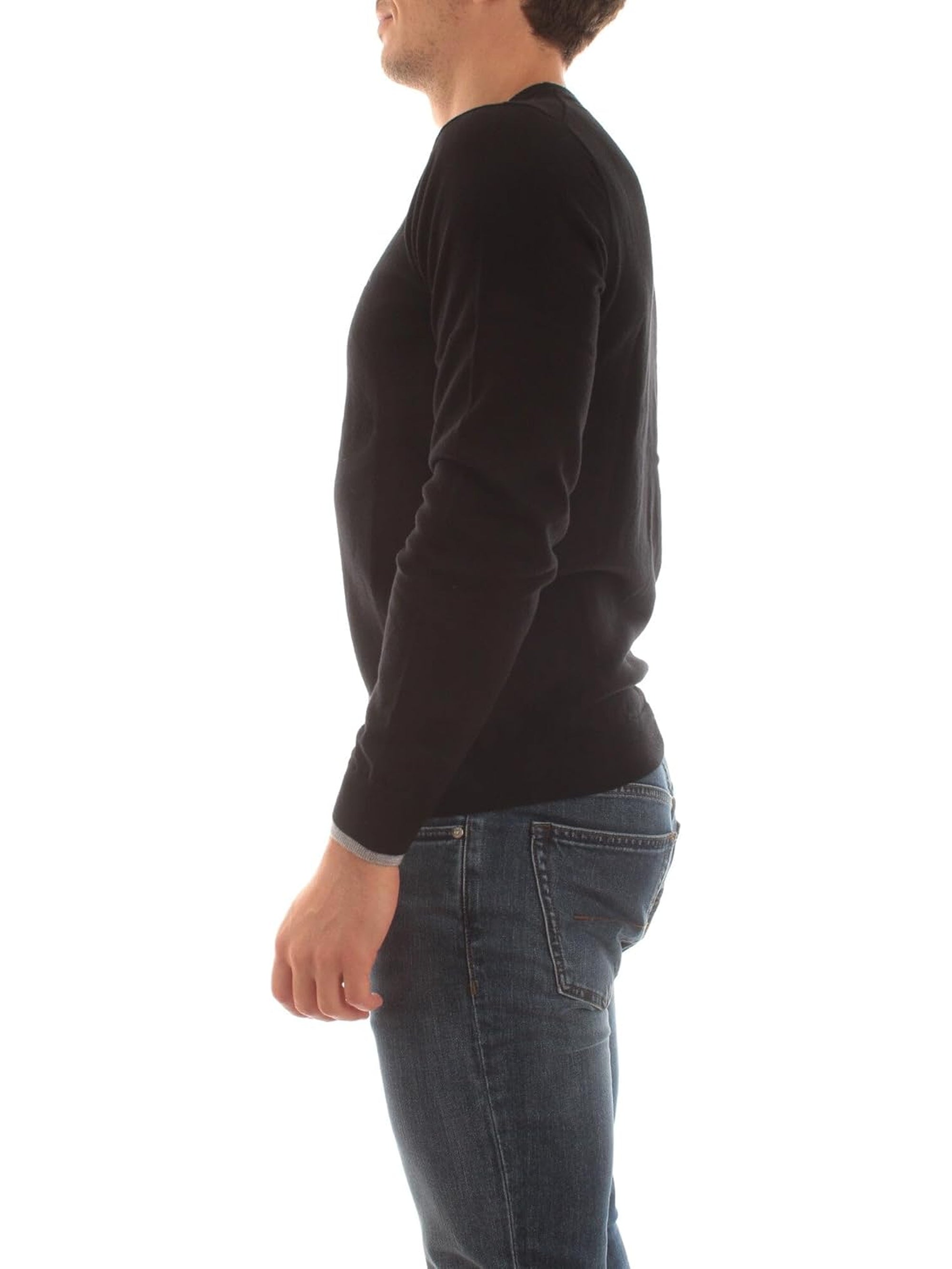 Pullover SUN 68 Uomo DOUBLE RIB Nero