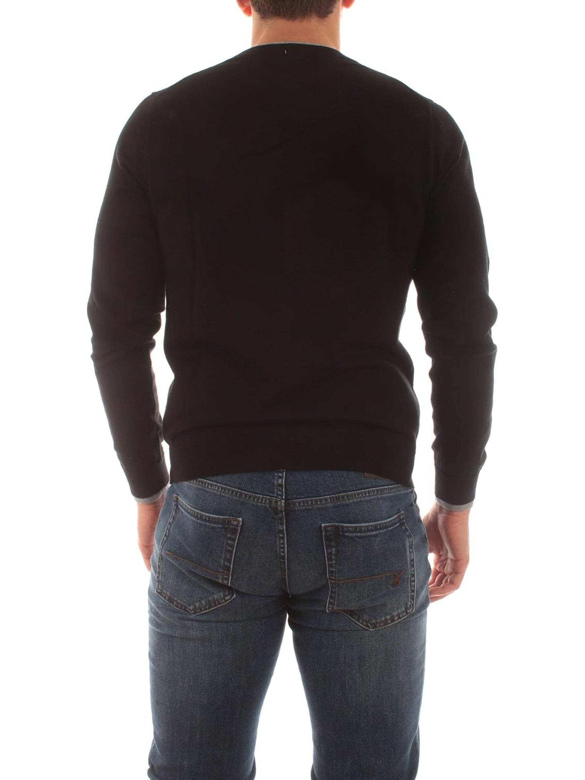 Pullover SUN 68 Uomo DOUBLE RIB Nero