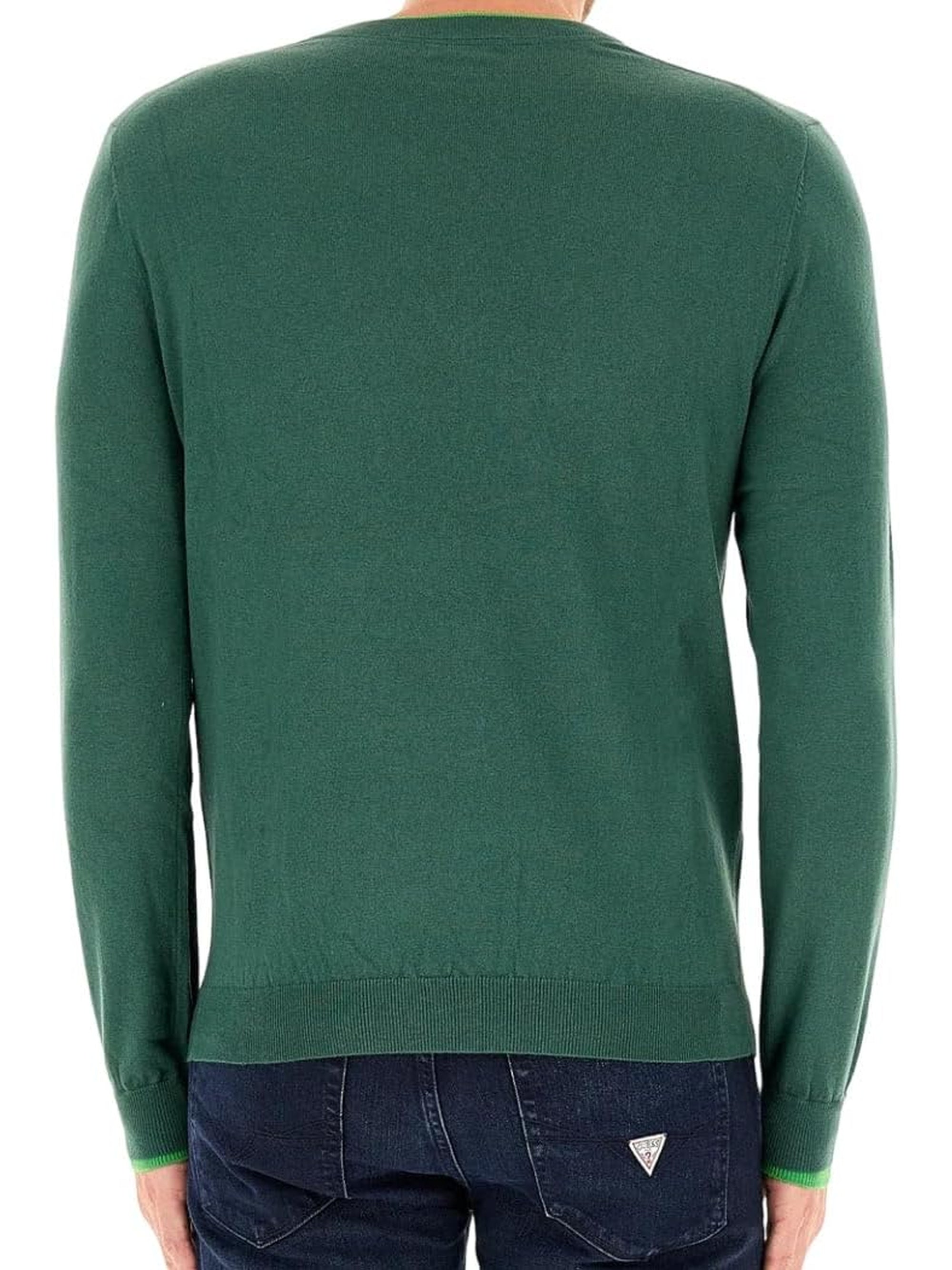 Pullover SUN 68 Uomo DOUBLE RIB Verde