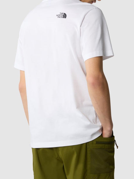 T-Shirt The North Face Uomo Simple Dome Tee Bianco The North Face  Angolo dello Sport