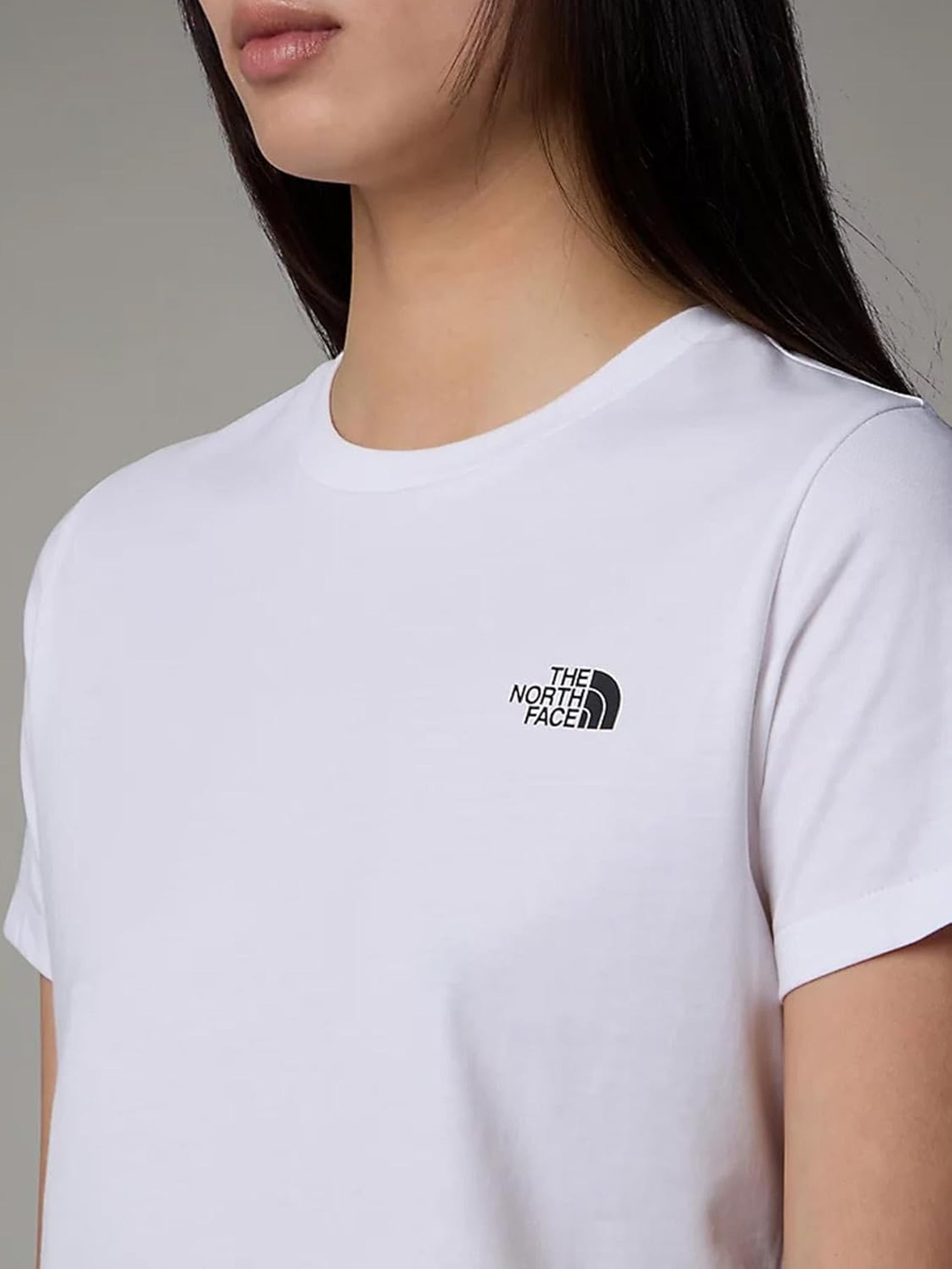 T-shirt THE NORTH FACE Donna S/S SIMPLE DOME SLIM Bianco