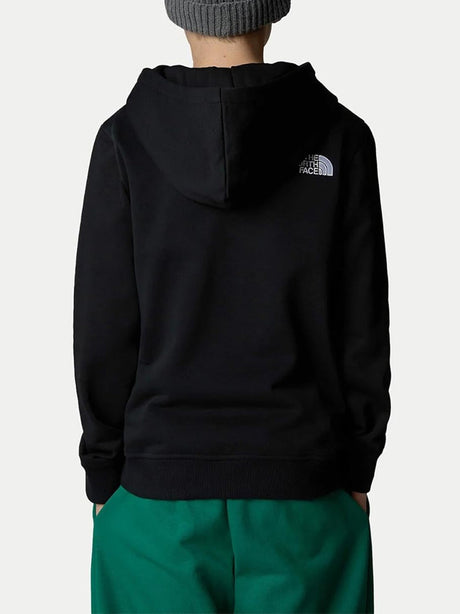 Felpa The North Face Bambino Drew Peak P/o Hoodie Nero The North Face  Angolo dello Sport