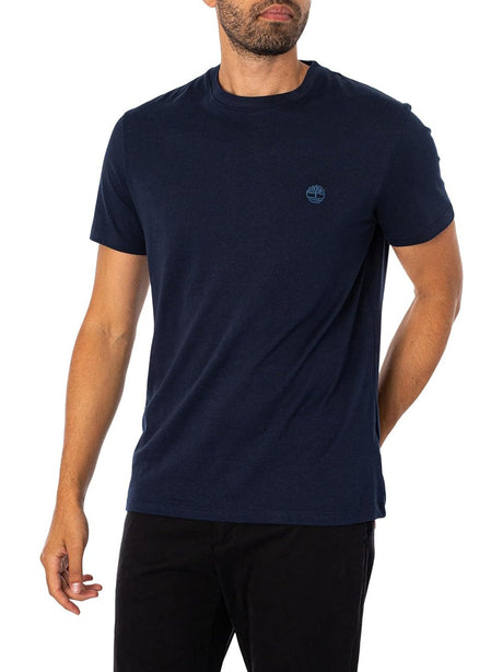 T-Shirt Timberland Uomo Dunstan Blu Timberland  Angolo dello Sport