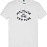 T-shirt TOMMY HILFIGER Bambino MONOTYPE FLOCK REGULAR SS Bianco