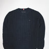 Pullover TOMMY HILFIGER Bambino ESSENTIAL REG CABLE SWEATER Blu