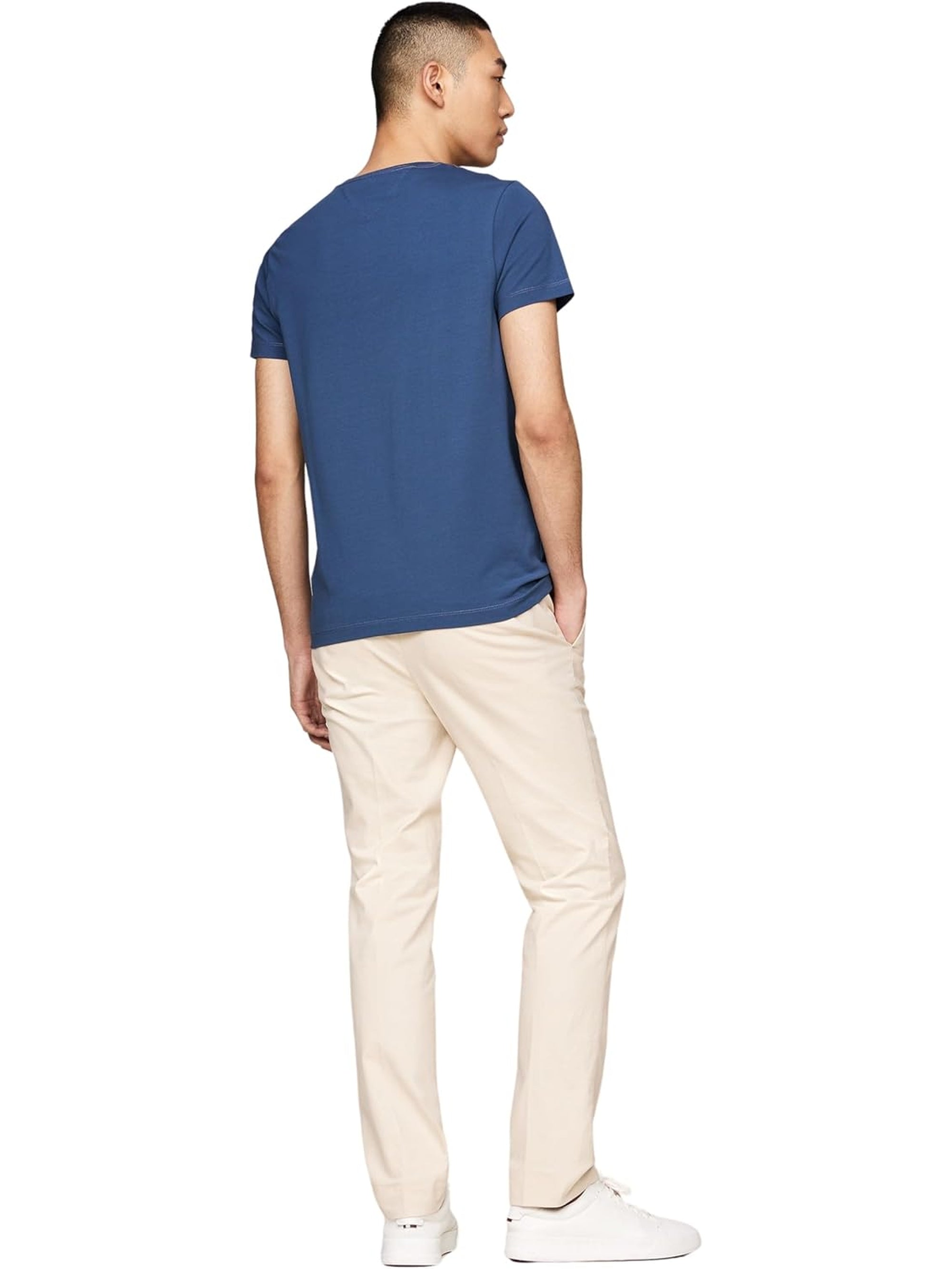 T-shirt TOMMY HILFIGER Uomo STRETCH SLIM FIT Blu