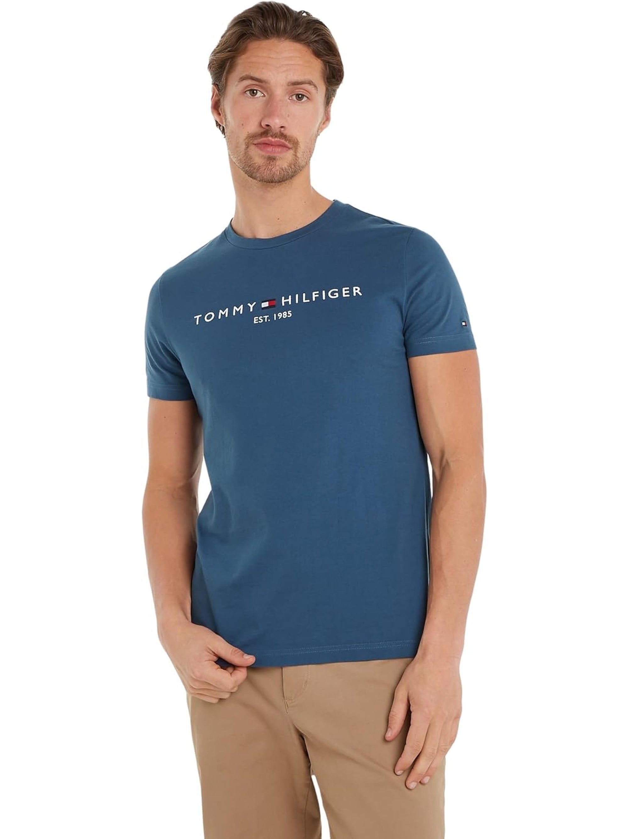 T-shirt TOMMY HILFIGER Uomo LOGO Blu