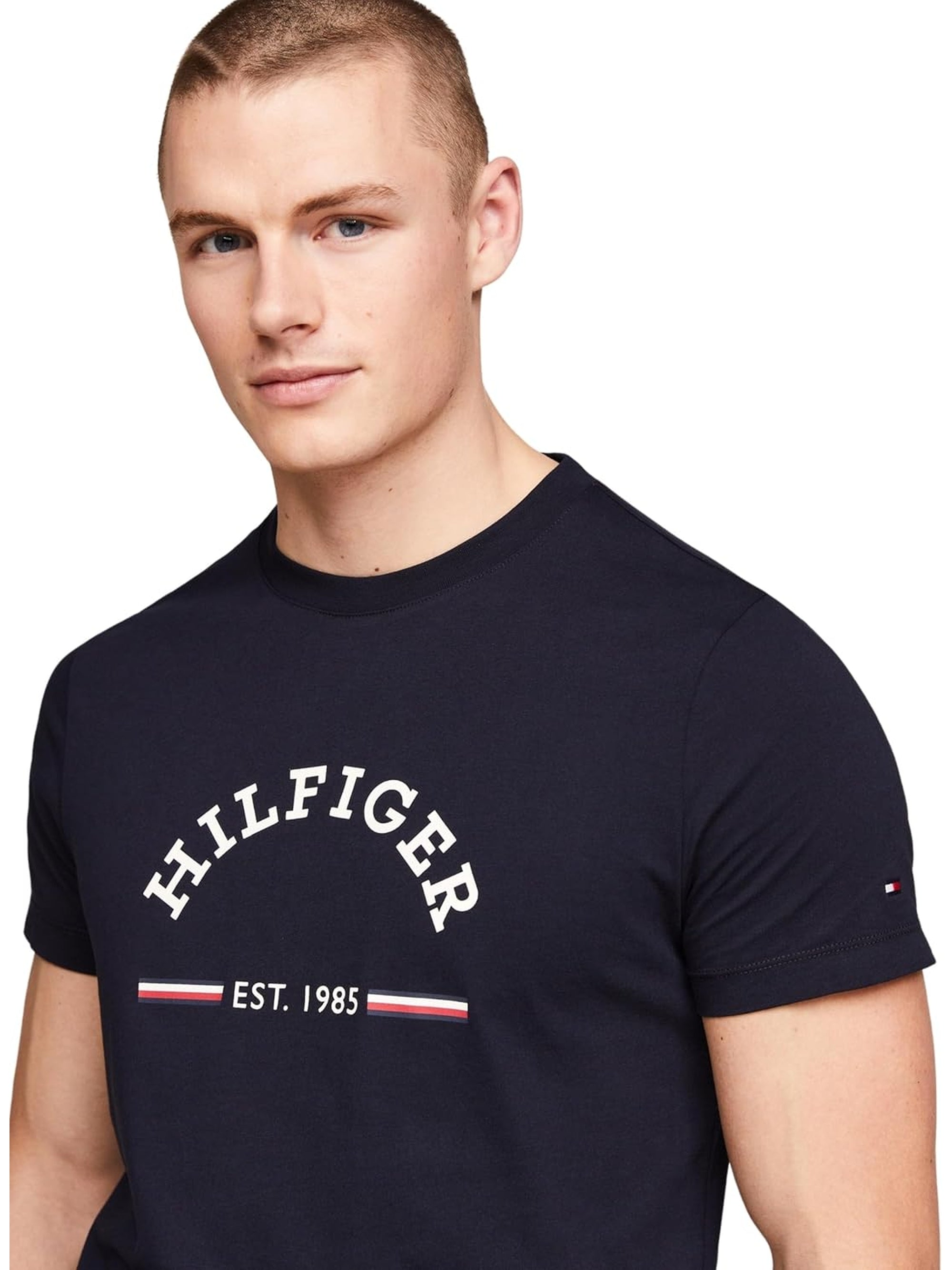 T-shirt TOMMY HILFIGER Uomo RWB ARCH Blu