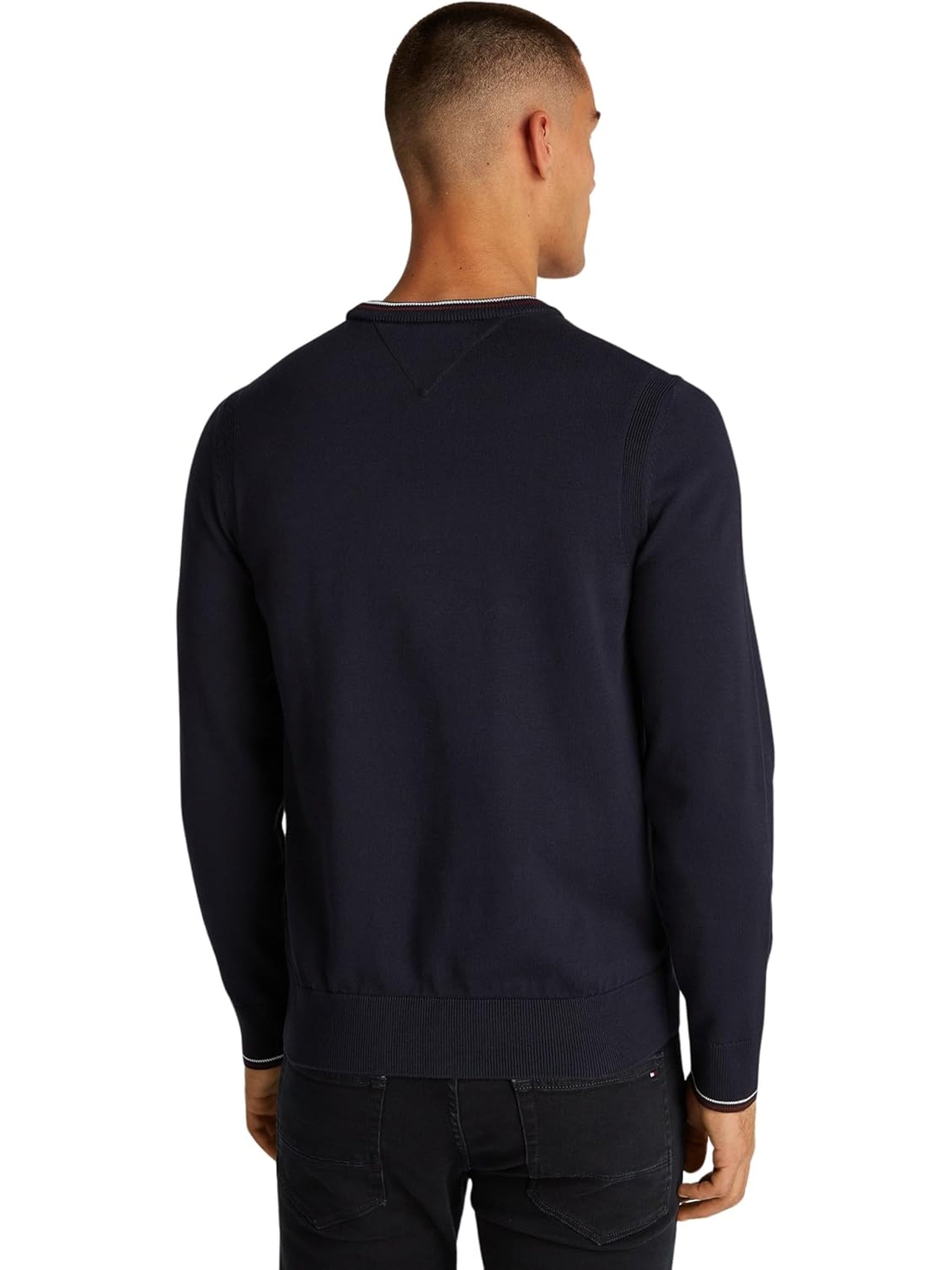 Pullover TOMMY HILFIGER Uomo COTTON CREW NECK Blu