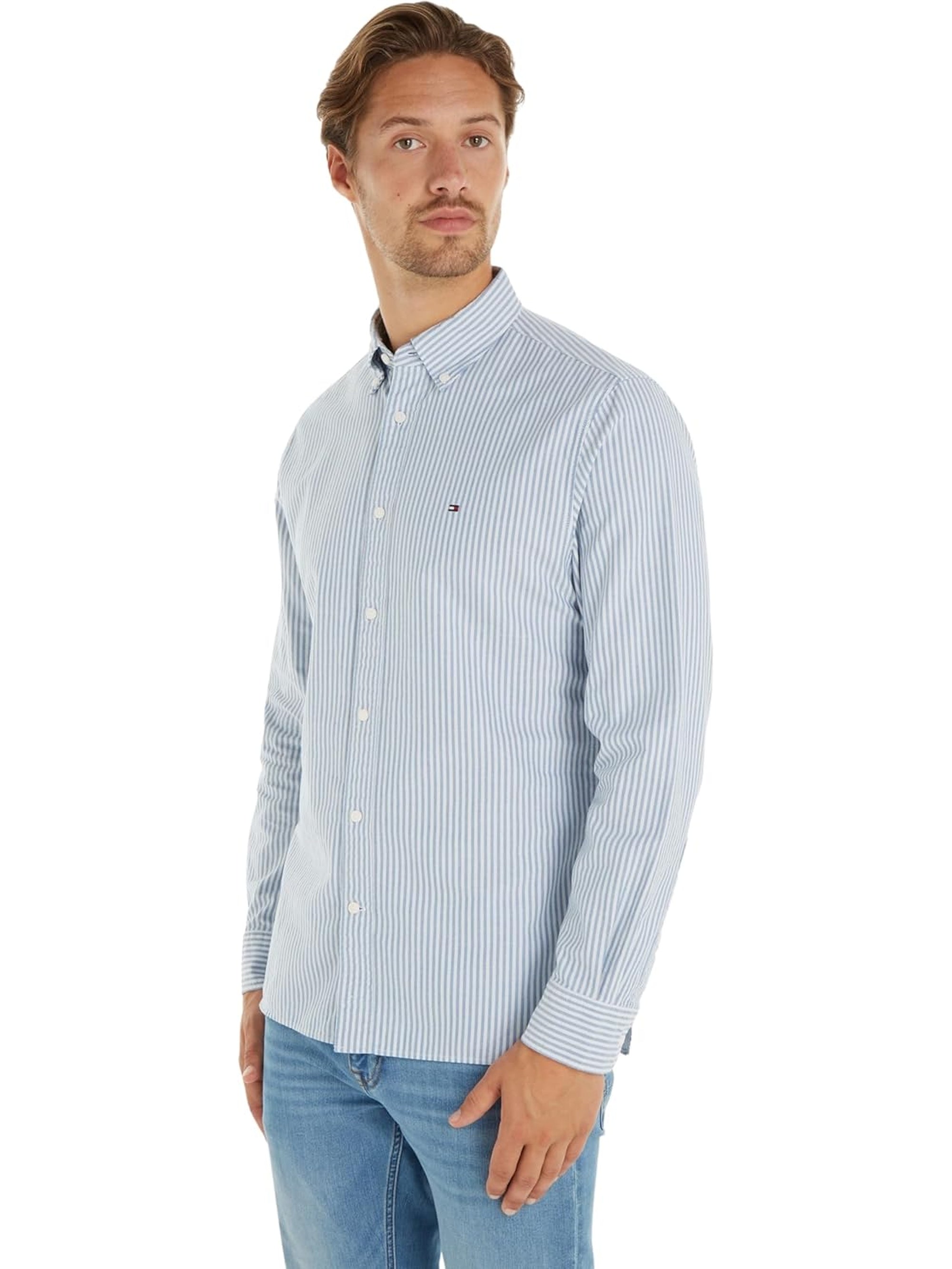 Camicia TOMMY HILFIGER Uomo HERITAGE OXFORD Celeste