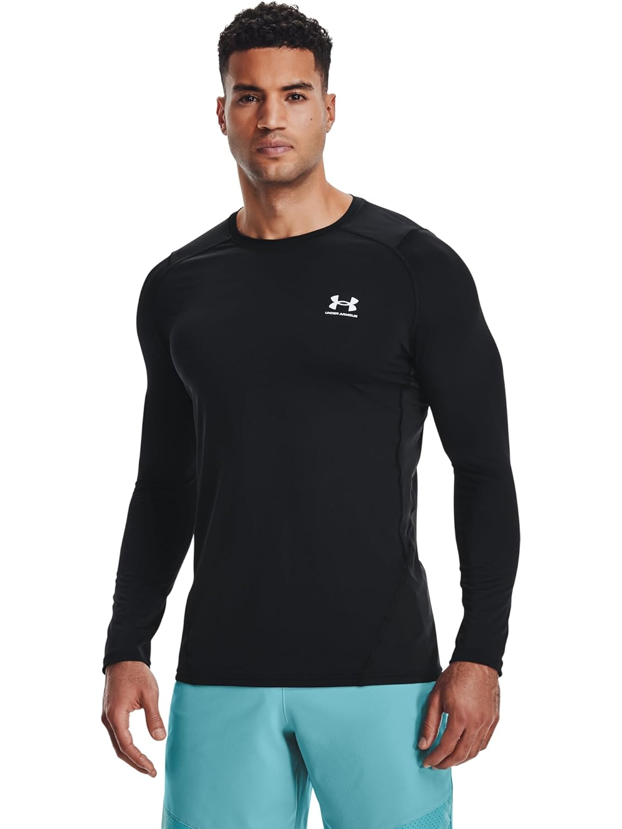 UNDER ARMOR Men s Sports T shirt HG ARMOR COMP Black Sports Corner Online Store Angolo dello Sport Online Store