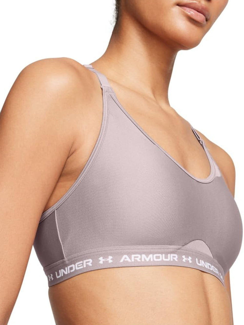 Reggiseno Under Armour Donna Ua Crossback Low Bra Lilla Under Armour  Angolo dello Sport