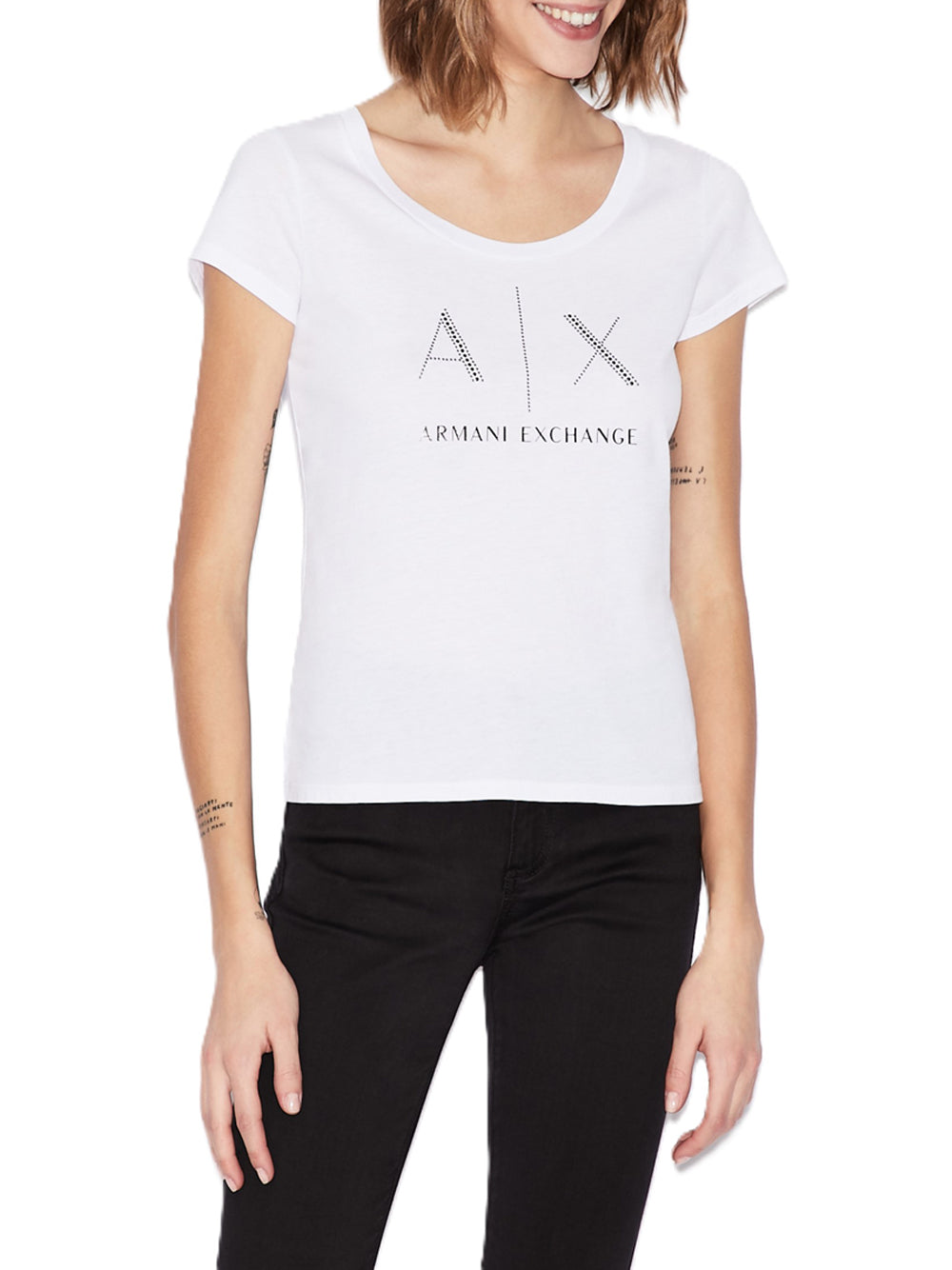 T-Shirt Armani Exchange Donna - Bianco