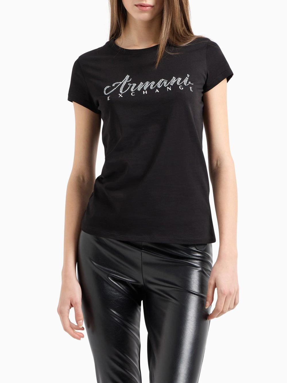 T-Shirt Armani Exchange Donna - Nero