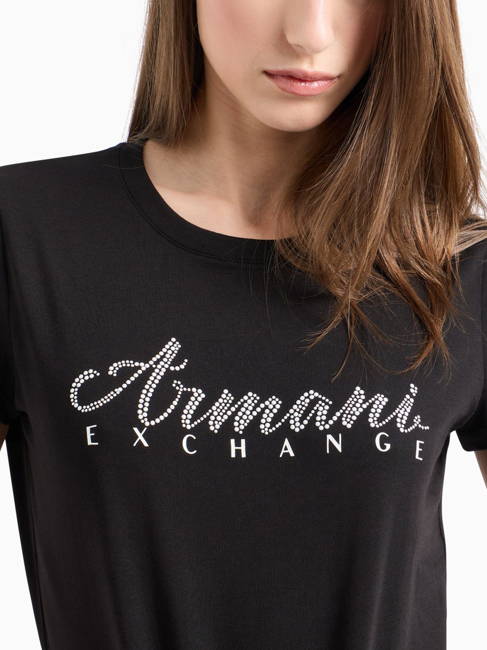 T-Shirt Armani Exchange Donna - Nero