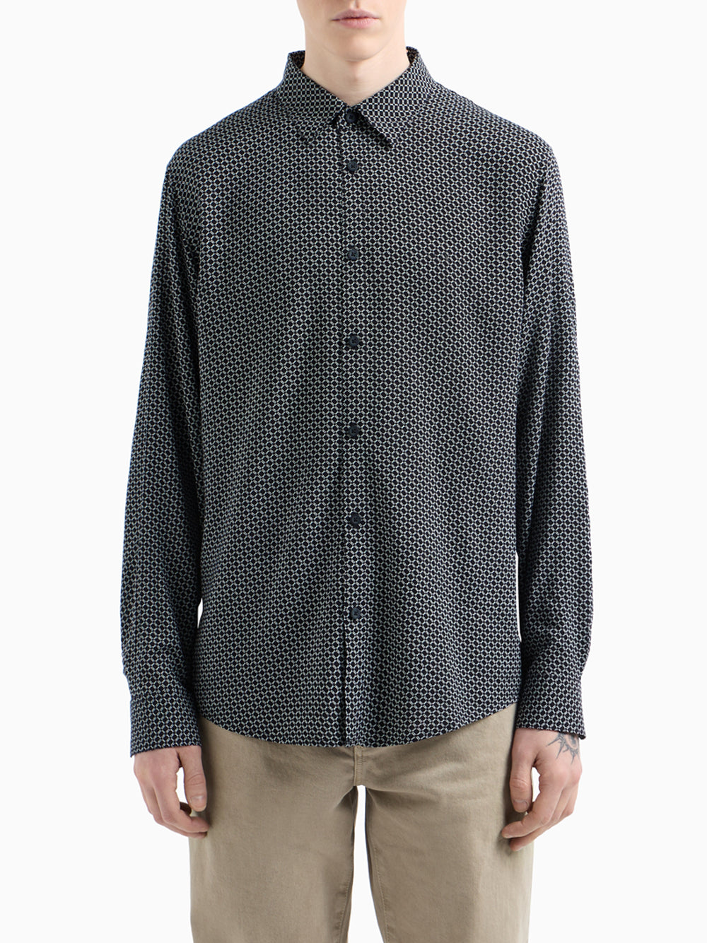 Camicia Casual Armani Exchange Uomo - Blu