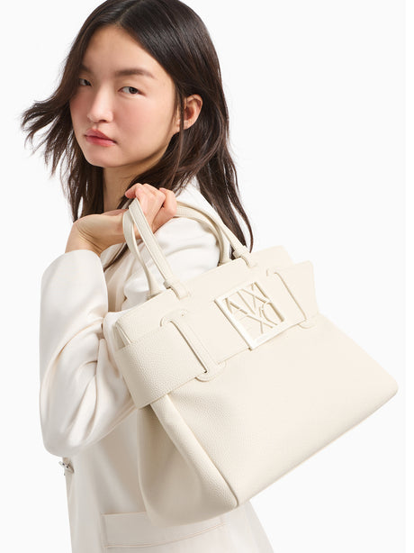 Borsa Armani Exchange Donna - Bianco