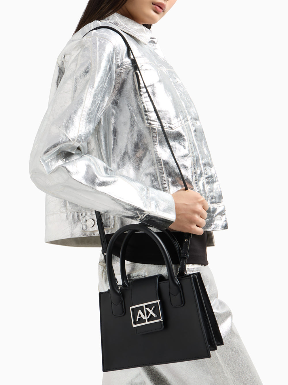 Borsa A Mano Armani Exchange Donna - Nero