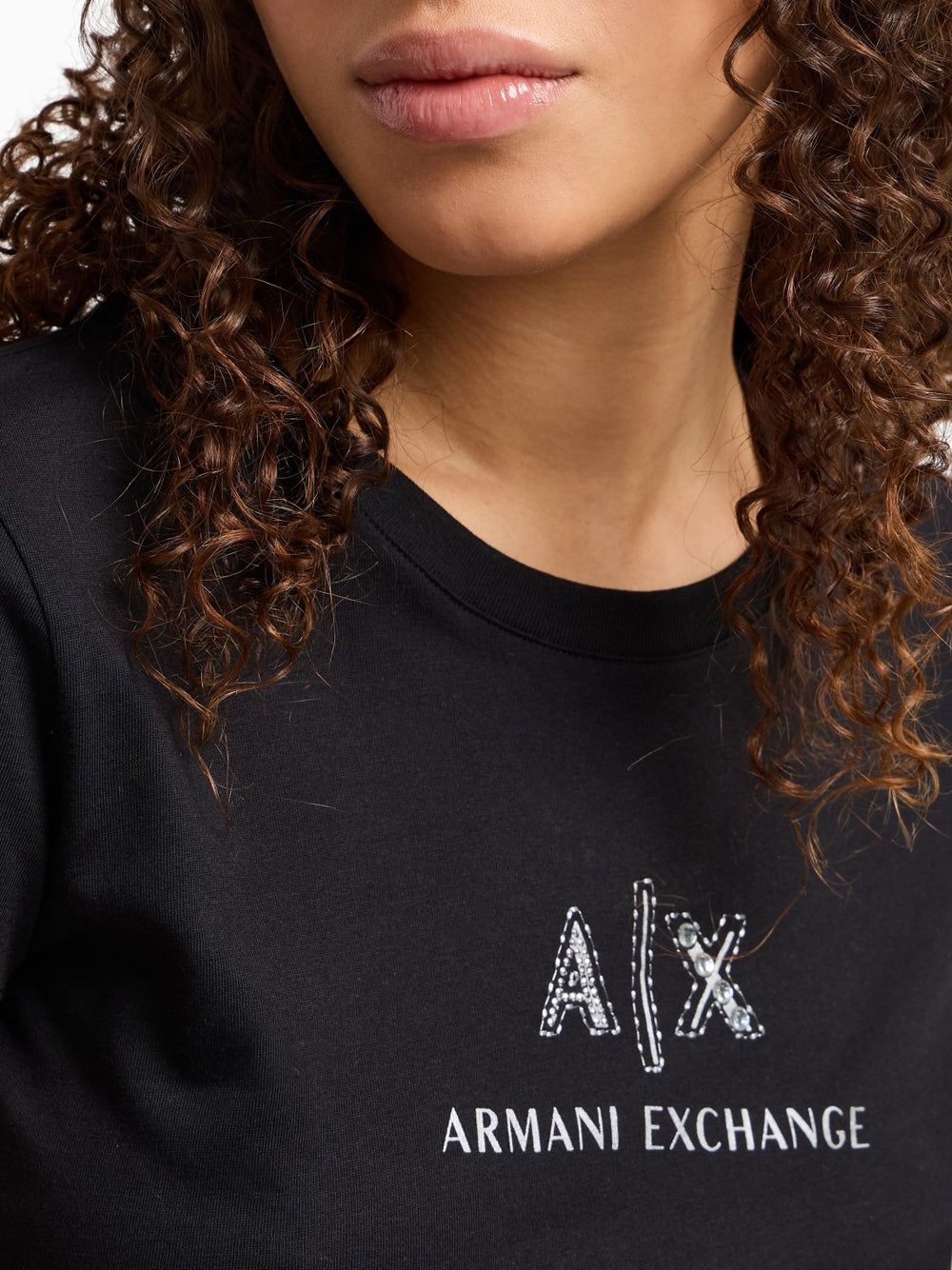 T-Shirt Armani Exchange Donna - Nero