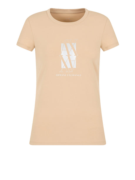 T-Shirt Armani Exchange Donna - Beige