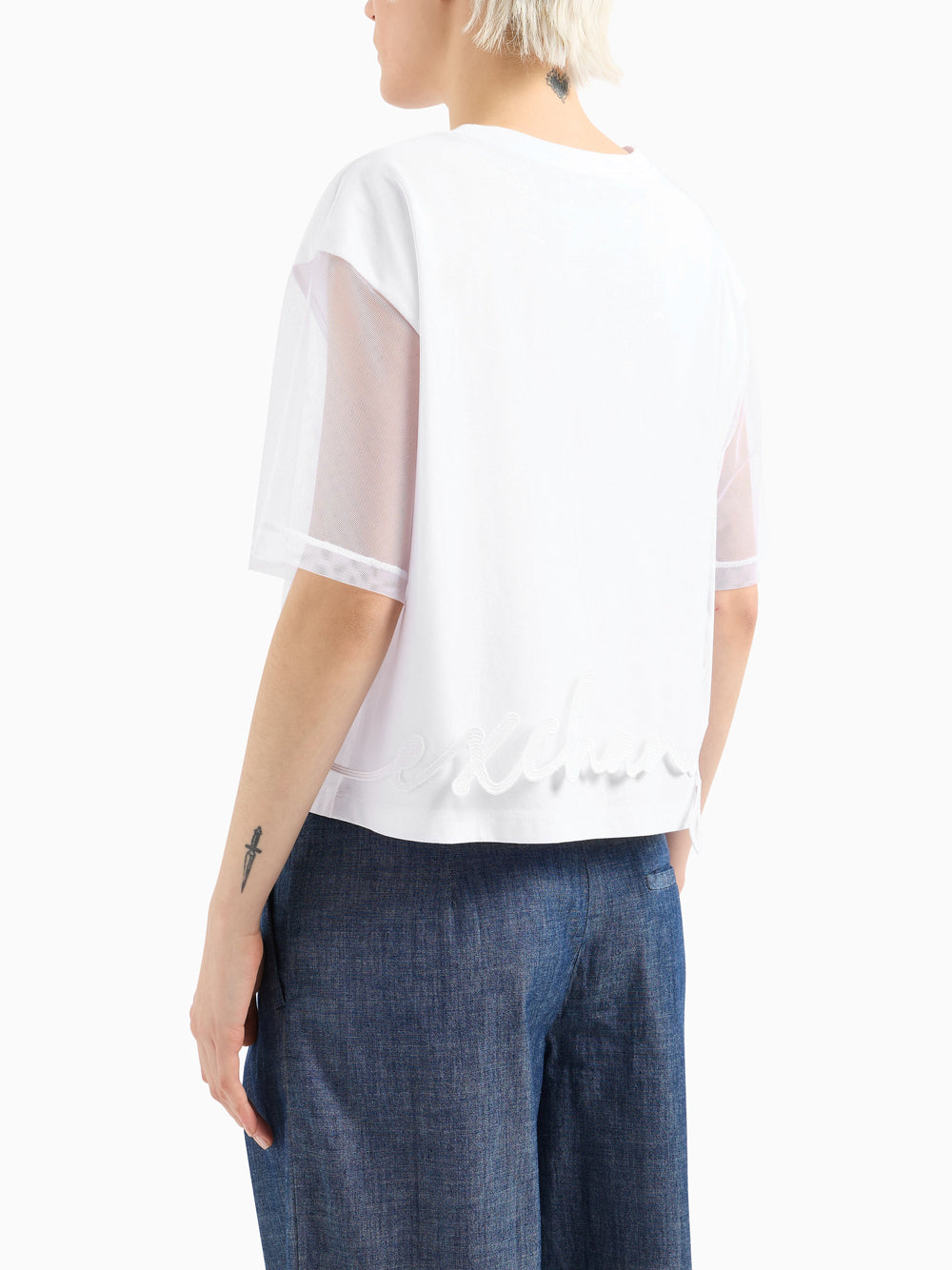 T-Shirt Armani Exchange Donna - Bianco