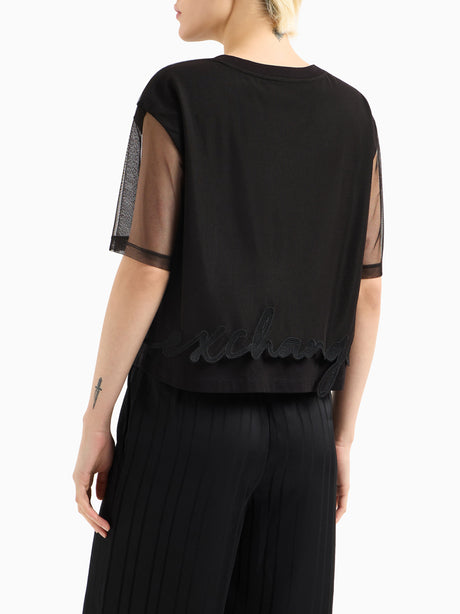 T-Shirt Armani Exchange Donna - Nero