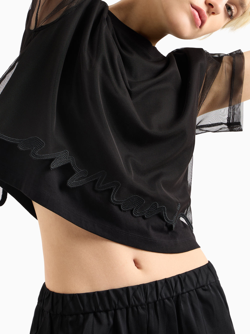 T-Shirt Armani Exchange Donna - Nero